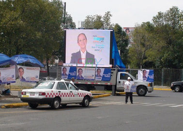 China 960X960 Cabinet P5 Truck Mounted LED Screen Billboard Sychronous Control Way supplier