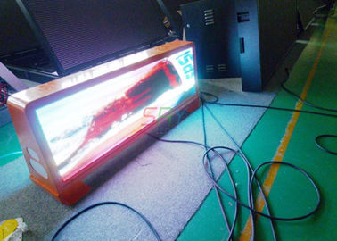 China Exterior P5 Taxi LED Advertising Display , 192 x 64 Dots Custom-Made Taxi Top LED Display supplier