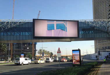 Big Static Waterproof P16 LED Display , 8000 Nit Outdoor LED Video Wall supplier