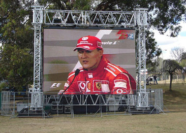 7500cd / sqm Outdoor LED Screen Hire WIFI / USB Waterproof LED Display supplier