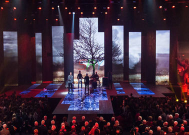 4mm SMD2121 Portable Stage LED Screens , Super Light LED Stage Curtain Screen supplier