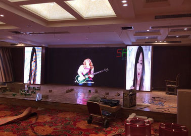 1200 nit Rental Indoor Fixed LED Display P3 With Brushed Aluminum Cabinet supplier