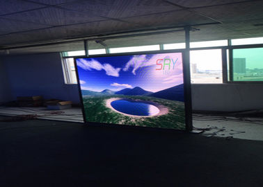 WIFI / 3G P10 RGB Indoor Fixed LED Display For Airport / Station , Full Color LED Screen supplier