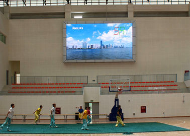 Large 8mm Stadium Perimeter LED Display , SMD3535 Full Color LED Scoreboard supplier