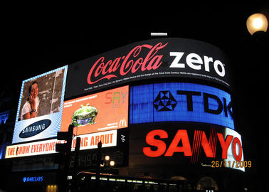 7500 Nits Steel Cabinet RGB P10 DIP Outdoor LED Billboard For Roadside Advertising supplier