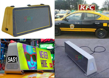 9-36V DC 960*320mm Double Sides Taxi Top LED Display  With 3G / WIFI Controller supplier