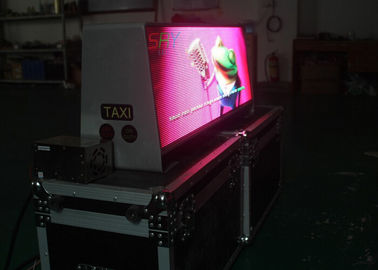 25kg Weight Outdoor Taxi LED Screen 1/8 Scan Constant Current LED Taxi Roof Signs supplier