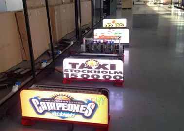 25kg Weight Outdoor Taxi LED Screen 1/8 Scan Constant Current LED Taxi Roof Signs supplier