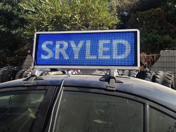 25kg Weight Outdoor Taxi LED Screen 1/8 Scan Constant Current LED Taxi Roof Signs supplier