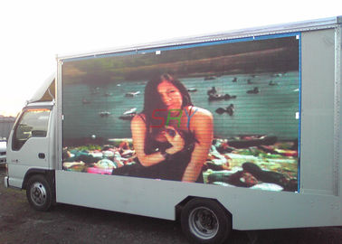 Outdoor P10 Truck Mounted LED Screen 7500nits , Full Color LED Advertising Truck supplier
