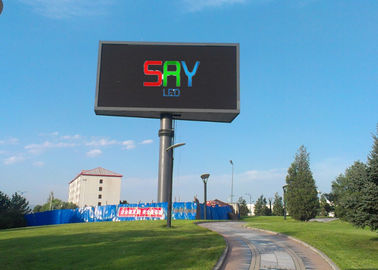 Pixel Pitch Outdoor LED Advertising Screens With Big Viewing Angle , 10mm LED display supplier