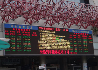 1R1G1B Aluminum LED Advertising Screens For Toll Station , DIP P10 LED display supplier