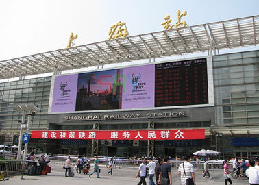 1R1G1B Aluminum LED Advertising Screens For Toll Station , DIP P10 LED display supplier