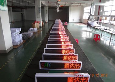 IP65 Asynchronous Wireless Taxi LED Display Top / HD Light led taxi roof signs supplier