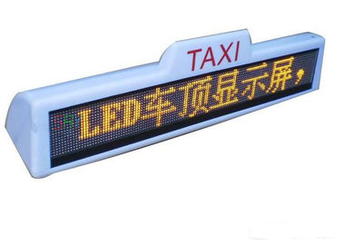 P10 Moving Taxi LED Display , 96 x 16 Pixel IP65 Multi Color LED Display supplier