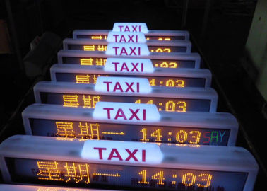 P10 Moving Taxi LED Display , 96 x 16 Pixel IP65 Multi Color LED Display supplier