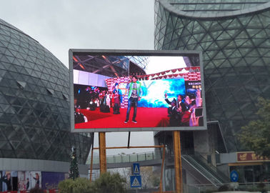 Double Column 12mm LED Wall Display Screen 7500nits Outside Advertising Boards supplier
