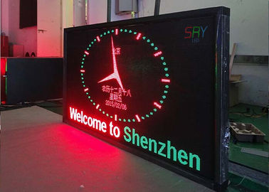 Waterproof LED Moving Message Display , Programmable Multi Color LED Display supplier