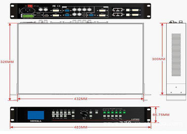 Full Color HDMI LED Display Accessories , LED Screen Video Processor For Rental supplier