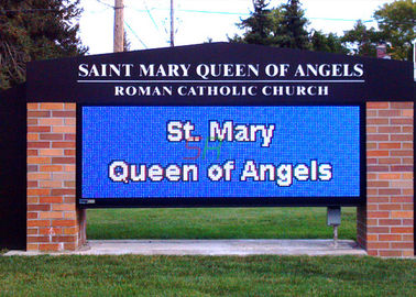 10mm Outdoor LED Billboard , High Brightness Waterproof LED Church Sign supplier