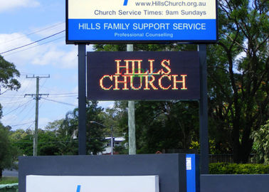 10mm Outdoor LED Billboard , High Brightness Waterproof LED Church Sign supplier