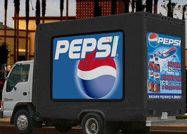 Advertising Truck Mounted LED Screen , Three Sided Roll LED Billboard Truck supplier