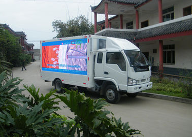 3G / WiFi Control Truck Mounted LED Screen , 8mm Mobile Advertising Trucks supplier