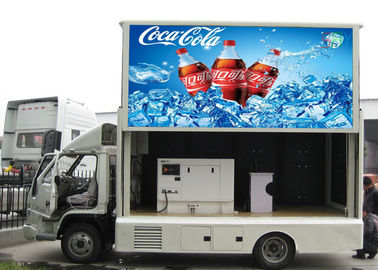 3G / WiFi Control Truck Mounted LED Screen , 8mm Mobile Advertising Trucks supplier