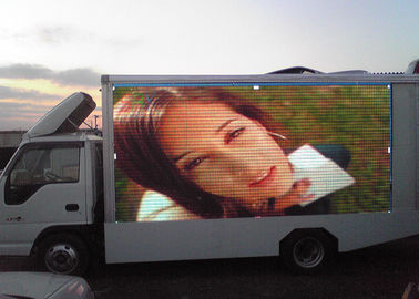 Advertising Truck Mounted LED Screen , Three Sided Roll LED Billboard Truck supplier
