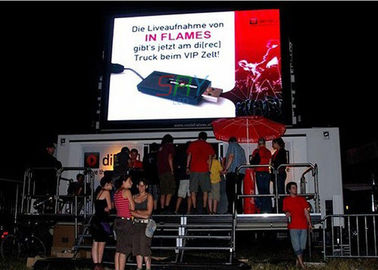 12MM Truck Mounted LED Screen 1/4 Scan Constant Current Movable Truck LED Display supplier