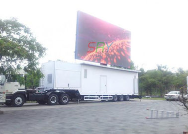 12MM Truck Mounted LED Screen 1/4 Scan Constant Current Movable Truck LED Display supplier