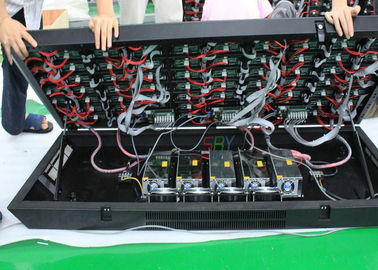 Front Open Cabinet SMD 10mm Advertising LED wall display screen WIFI / 3G System supplier