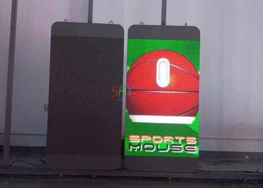 55 Inch Iphone Series P6 Outdoor Advertising Led Display Video Street Lighting Pole Open Sign supplier