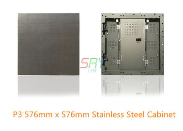 Black Color Stainless Steel LED Display Cabinet Fixed Installation supplier