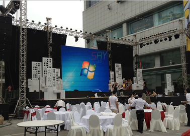 32 x 32 dots Super Bright Rental LED Display 6mm 27777 Pixels / SQM supplier