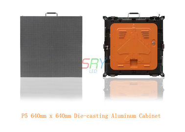 Popular Orange Color Led Display Cabinet 640mm X 640mm Lightweight supplier
