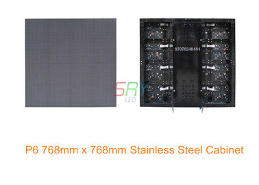High Brightness P6 Super Slim Aluminum Led Cabinet 768mm X 768mm Smd3528 supplier