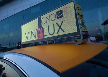 P 5mm Full Color Taxi LED Display Wireless 3G System 960mm x 320mm supplier