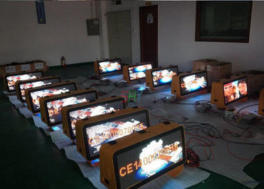 Outdoor Advertising Taxi LED Panel Taxi Top LED Display Advertising Light Box With 4g / Wifi Control supplier