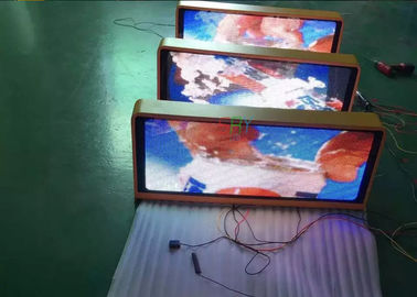 Outdoor Advertising Taxi LED Panel Taxi Top LED Display Advertising Light Box With 4g / Wifi Control supplier