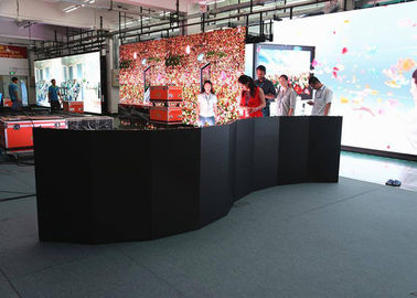 PH5.95 500mm x 500mm Curved LED Screens , IP65 curved led panels display supplier