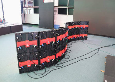 PH5.95 500mm x 500mm Curved LED Screens , IP65 curved led panels display supplier