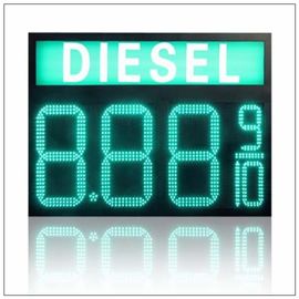 Front Access Green LED Moving Message Display for Gas Station Oil Price supplier