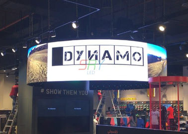 Indoor Full Color led curved display , 6mm waterproof LED display HD supplier