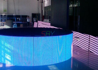 Indoor Full Color led curved display , 6mm waterproof LED display HD supplier