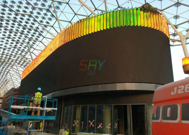 Commercial 5mm Full Color curved led wall 6500nits advertising LED display Ultra Bright supplier