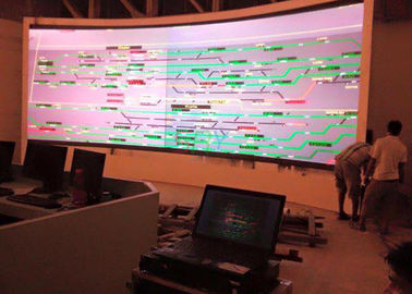 Meeting Room 4mm color Curved LED Screens with High Refresh Rate supplier