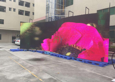 5.95mm LED Advertising Screen , large curved hd screen for business supplier