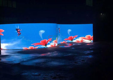 5.95mm LED Advertising Screen , large curved hd screen for business supplier