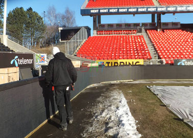 16mm Stadium Perimeter LED Display Advertising , slim LED screen DIP546 supplier